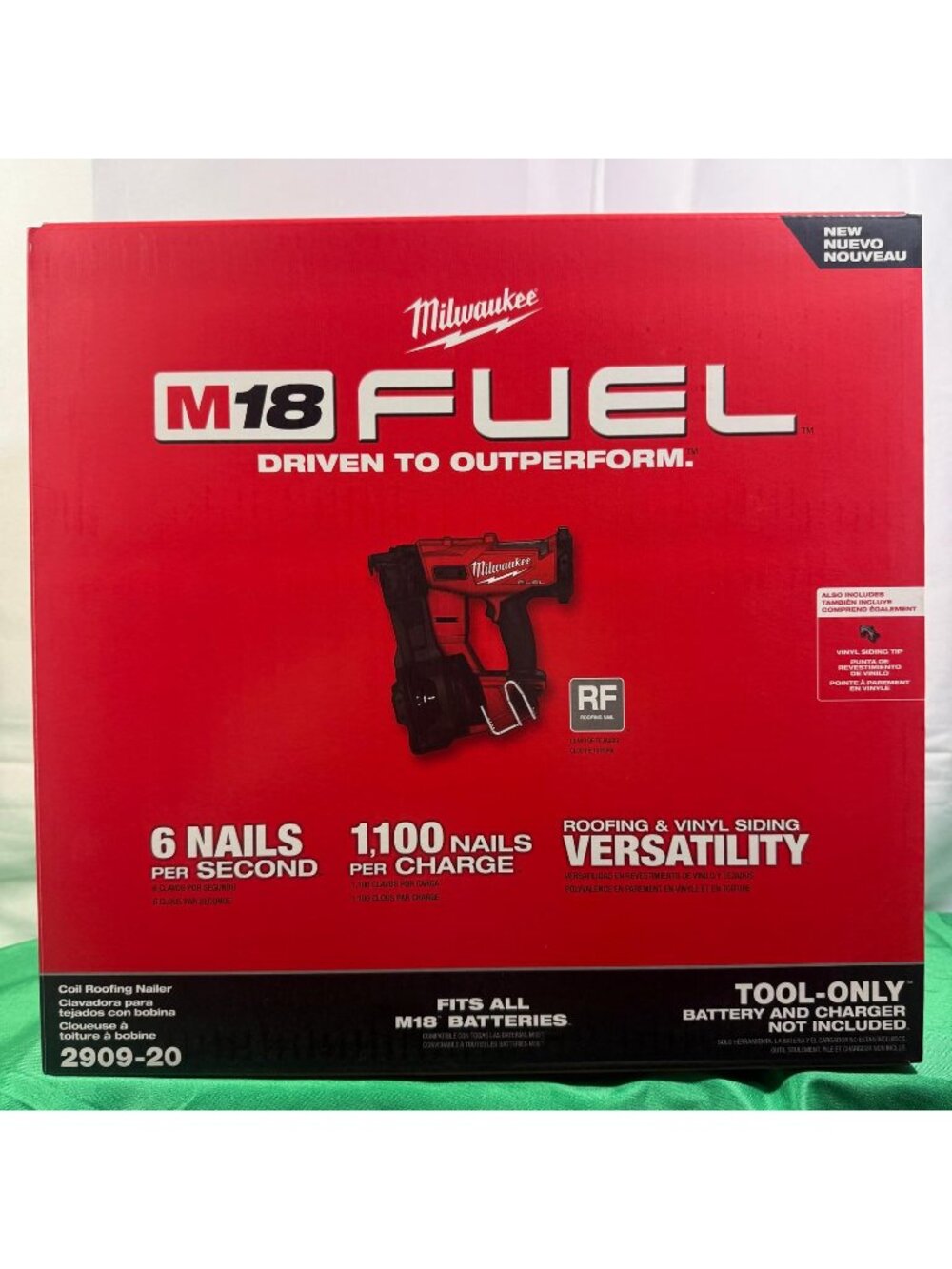 Milwaukee 2909-20 M18 FUEL Coil Roofing Nailer